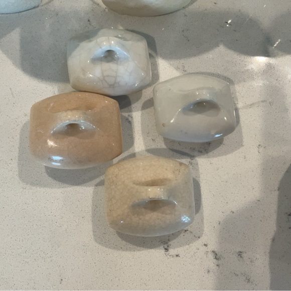 Vintage Germany Spice Pottery Set Allspice, Cinnamon, Ginger & Nutmeg w/ crazing - Picture 8 of 12